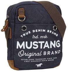 MUSTANG Houston valódi bőrrel kombinált sötétkék kis válltáska 45.108102