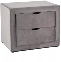 SIGNAL MEBLE ET-002 Velvet Bársony Éjjeliszekrény Szürke (SIG-ET002VSZ)