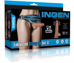 Vibrating Enhanced Strap on Set 8'' XS/S/M