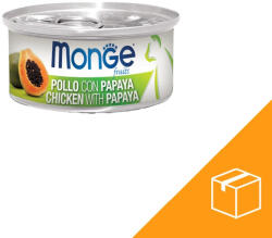 Monge Fruits Gyümölcsös Macskaeledel (Csirke és Papaya) - 24x80 g