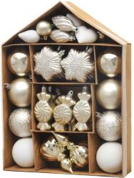 MagicHome Gömbök MagicHome Karácsony, készlet, 32 db, bézs, vegyes, karácsonyfára