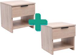  HAVANA éjjeliszekrények (2 db), sonoma tölgy