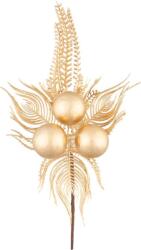 MagicHome Vianoce Ág MagicHome Karácsony, pávatollak, arany, 22 cm