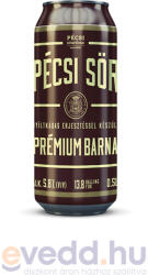 Pécsi Sör Prémium Barna 0, 5L Dobozos Sör (DRS)*