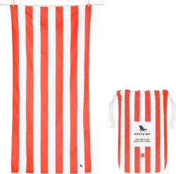 Dock & Bay Prosop de plajă cu uscare rapidă Dock & Bay, 90 x 160 cm, coral (TOWLB-CAB-LG-RED-R) Prosop