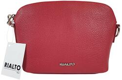 RIALTO fém logós , íves zippes, piros színű, kis bőr divattáska RX354DO-05 - minosegitaska