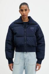 Tommy Jeans rövid kabát sötétkék, téli, oversize, DW0DW21659 - sötétkék XS