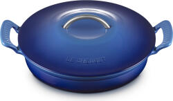 Le Creuset Oală Modern Heritage Gourmet joasă, 28 cm, albastru intens (21701282202430)
