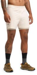SIROKO Men Hiking Kétrétegű rövidnadrág férfi trail runninghoz Overland Stone Bé bézs