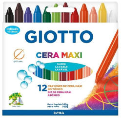 GIOTTO Zsírkréta GIOTTO Cera maxi kerek hegyezett 12 színű (291200) - mystock