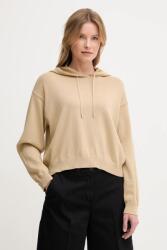 Benetton pamut pulóver könnyű, női, bézs, 1294D203T - bézs XL