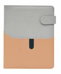 Saturnus Kalendárium, gyűrűs, betétlapokkal, "L", műbőr, SATURNUS, "229", szürke-lazac (23SL229-00E)