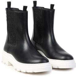 Karl Lagerfeld gyerek magascipő bőrből - fekete 38 - answear - 38 990 Ft