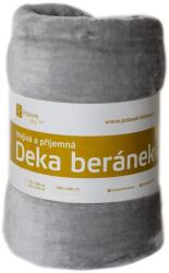 Polášek Mikrofleece takaró báránybőr hatású béléssel - Világos szürke | 100 x 150 cm (89339395-c.31-100x150)