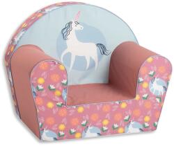 Ourbaby® Fotoliu pentru copii Unicorn - roz