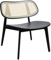 FormWood Fekete fából készült Rabbit nyugágy zsinórral (BUNNY-R-LOUNGE-BLACK)