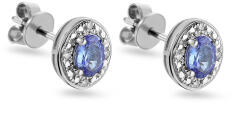 Heratis Forever Tanzanit fülbevaló 0, 33 ct Kayia, fehér arany, 14K IZBR091AN