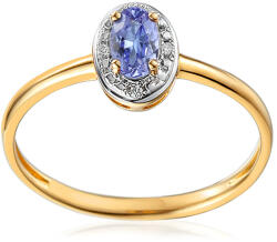 Gyűrű tanzanittal és gyémánttal 0, 010 ct IZBR091PR