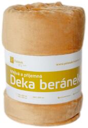 Polášek Mikrofleece takaró báránybőr hatású béléssel - Mézszín | 100 x 150 cm (c.76-100x150)