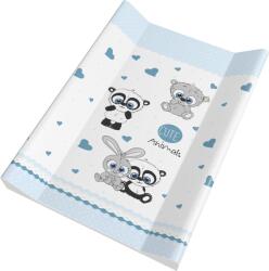  Merev pelenkázó lap rögzítőlábakkal 50 x 70 cm - Kék cuki állatok