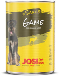 Josera JosiDog Game in Sauce vadhús szószban konzerv kutyának 12x415g - pegazusallatpatika