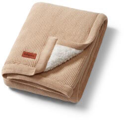 BabyOno takaró pamut/sherpa kötött 75x100cm - bézs