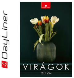 Dayliner Naptár, fali, DAYLINER, "Virágok (CONFAVIB4U)