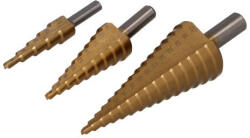 FASTER TOOLS Lépcsős Fúró Klt. 3rész. 4-32 Mm-ig Titán Bev. 2533 Faster Tools