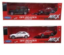 Welly Welly: Fém pótkocsis kisautó, 1: 32 - többféle (49720F-2TB(A1)-MH-20)