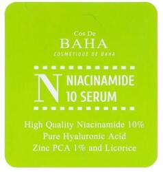 Cos De BAHA N Niacinamide 10 Serum SAMPLE - Arc Szérum Niacinamiddal SAMPLE 1.5ml