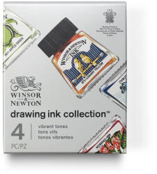 Winsor & Newton Rajztinta készlet 4 db-os - élénk tónusok Winsor & Newton