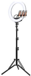 MG Mirror Selfie LED körfény + állvány 2.1m, fekete
