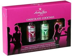  Anthon Berg Koktéllal Töltött Étcsokoládé Üvegek 62g (4db-os)