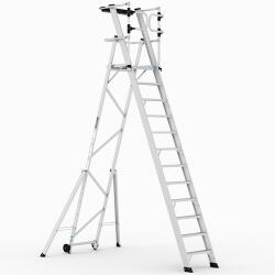 CAGSAN KEY-PRO Összecsukható platform létra 11+1 fokos ( Munkamagasság: 5m) (KPN11)