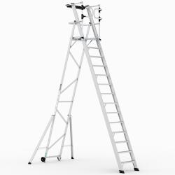 CAGSAN KEY-PRO Összecsukható platform létra 13+1 fokos ( Munkamagasság: 5, 5m) (KPN13)