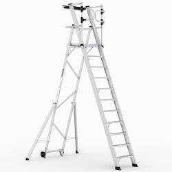 CAGSAN KEY-PRO Összecsukható platform létra 10+1 fokos ( Munkamagasság: 4, 7m) (KPN10)