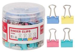 Deli Binder csipesz DELI 15 mm színes 60 darabos (DEL08556) - fotoland