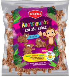 DETKI Állatfigurás háztartási keksz, kakaós, 160g