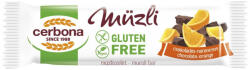 Cerbona Big Gluténmentes Csokoládés-narancsos müzliszelet kakaós bevonó talppal 35g
