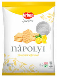 Urban URBAN Love free, Citromízű nápolyi, hozzáadott cukor nélkül, 180g