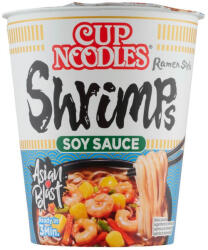 Nissin Cup Noodlespoharas instant tésztaleves garnélarák ízesítéssel - 63 g