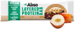Abso Layered Protein Bar, Mogyorókrémes-karamellás réteges fehérjeszelet - 50 g
