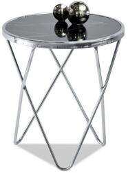 VOX bútor AMIN S dohányzóasztal, fekete márvány-króm