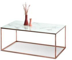 VOX bútor BALI XL, fehér márvány, vörösréz