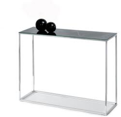 Vox bútor BALI konzolasztal, fekete márvány-króm