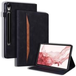  Husă FLATY cu clapetă pentru Samsung Galaxy Tab S10 Ultra / Tab S11 Ultra, neagră