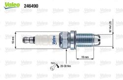 VALEO gyújtógyertya VALEO 246490 for OPEL, VAUXHALL, CITROËN, PEUGEOT (246490)
