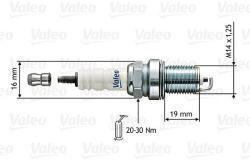 VALEO gyújtógyertya VALEO 246851 for PEUGEOT, RENAULT, CITROËN, FIAT, … (246851)