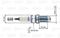 VALEO gyújtógyertya VALEO 246852 for PEUGEOT, RENAULT, FIAT, CITROËN, … (246852)