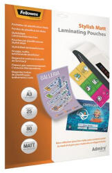 Fellowes Meleglamináló fólia, 80 mikron, A3, matt, 25 db, FELLOWES, "Admire Stylish (5602201) - bestoffice